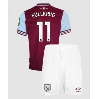 Fotbalové Dres West Ham United Niclas Fullkrug #11 Dětské Domácí 2024-25 Krátký Rukáv (+ trenýrky)